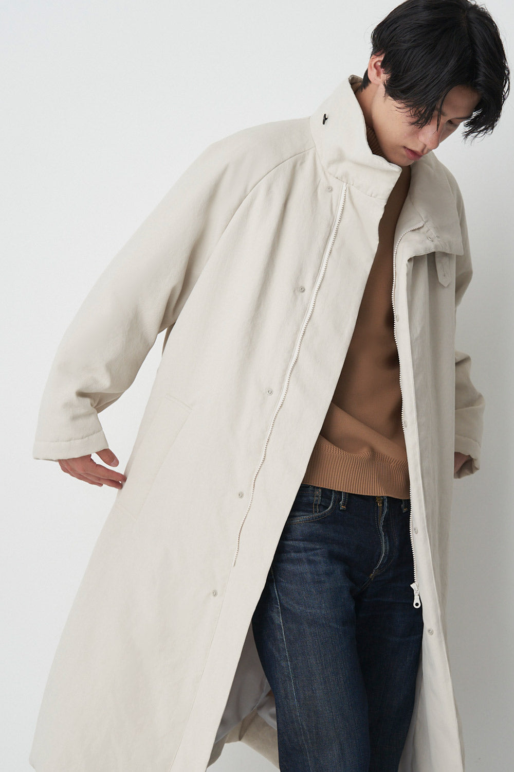 Stand Collar Coat - Unisex 