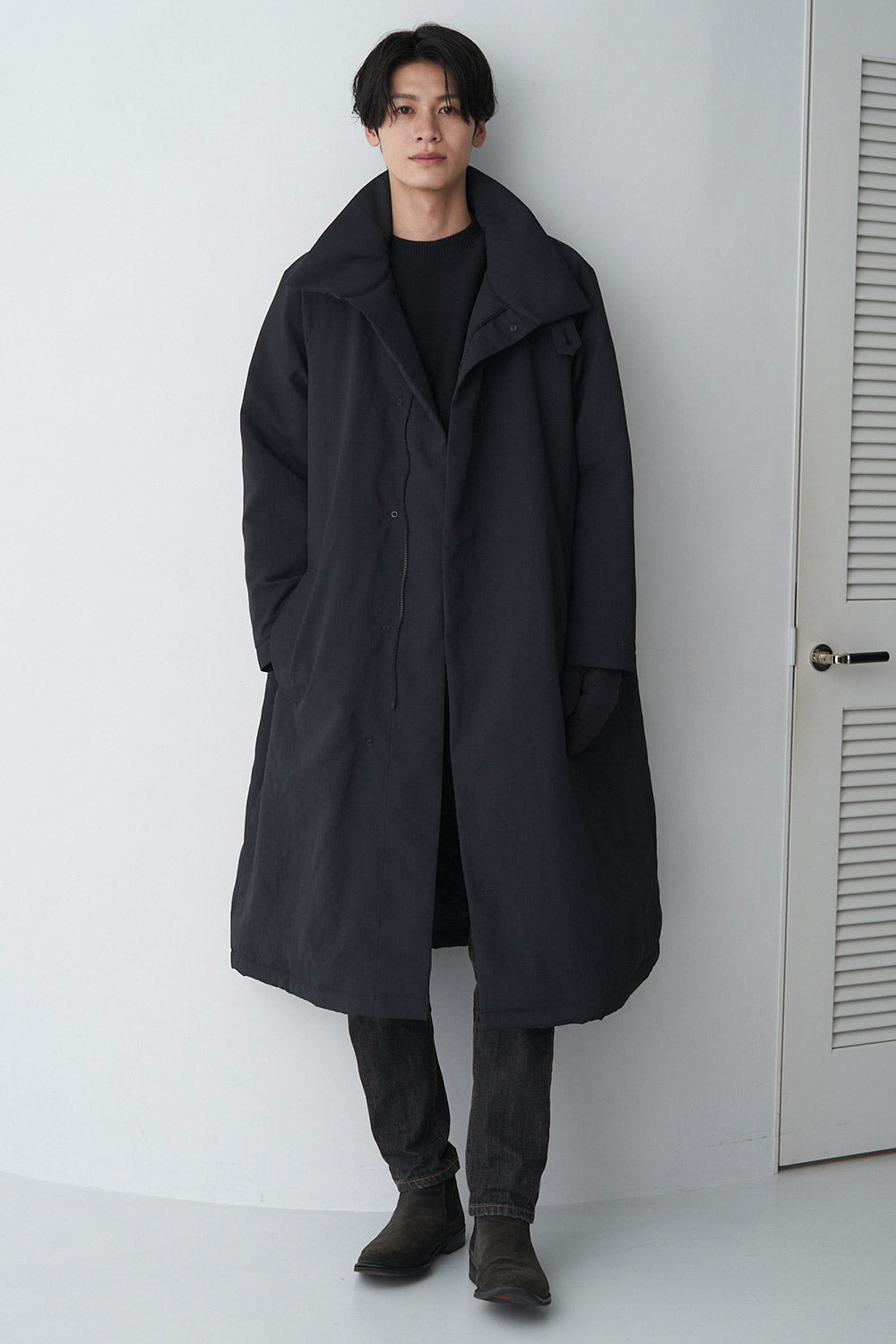 Stand Collar Coat - Unisex 