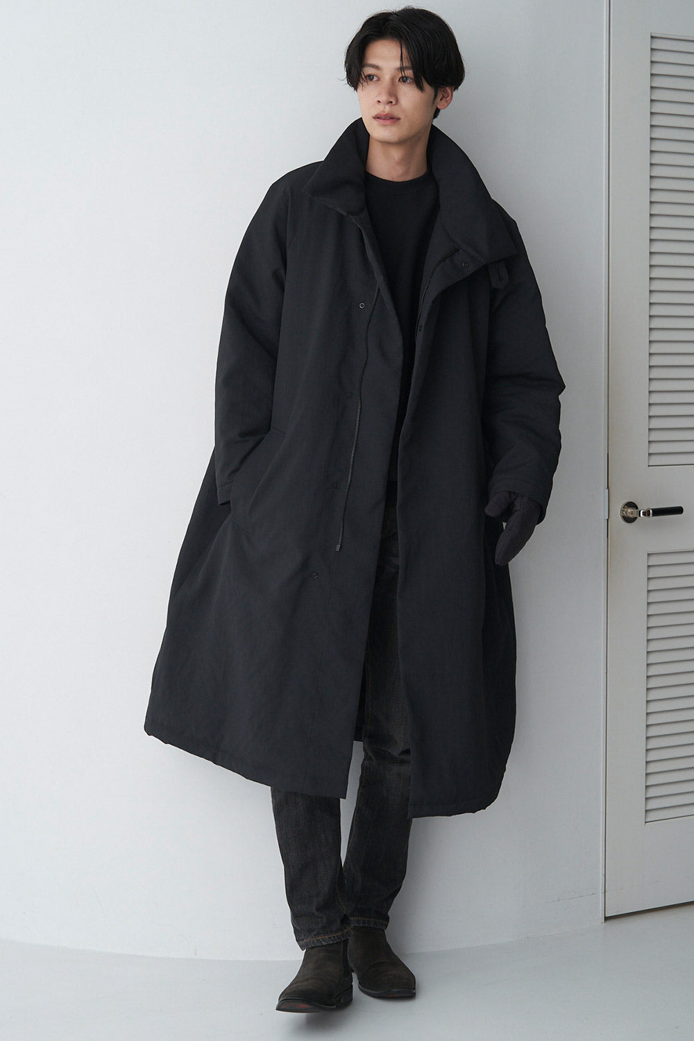 Stand Collar Coat - Unisex 