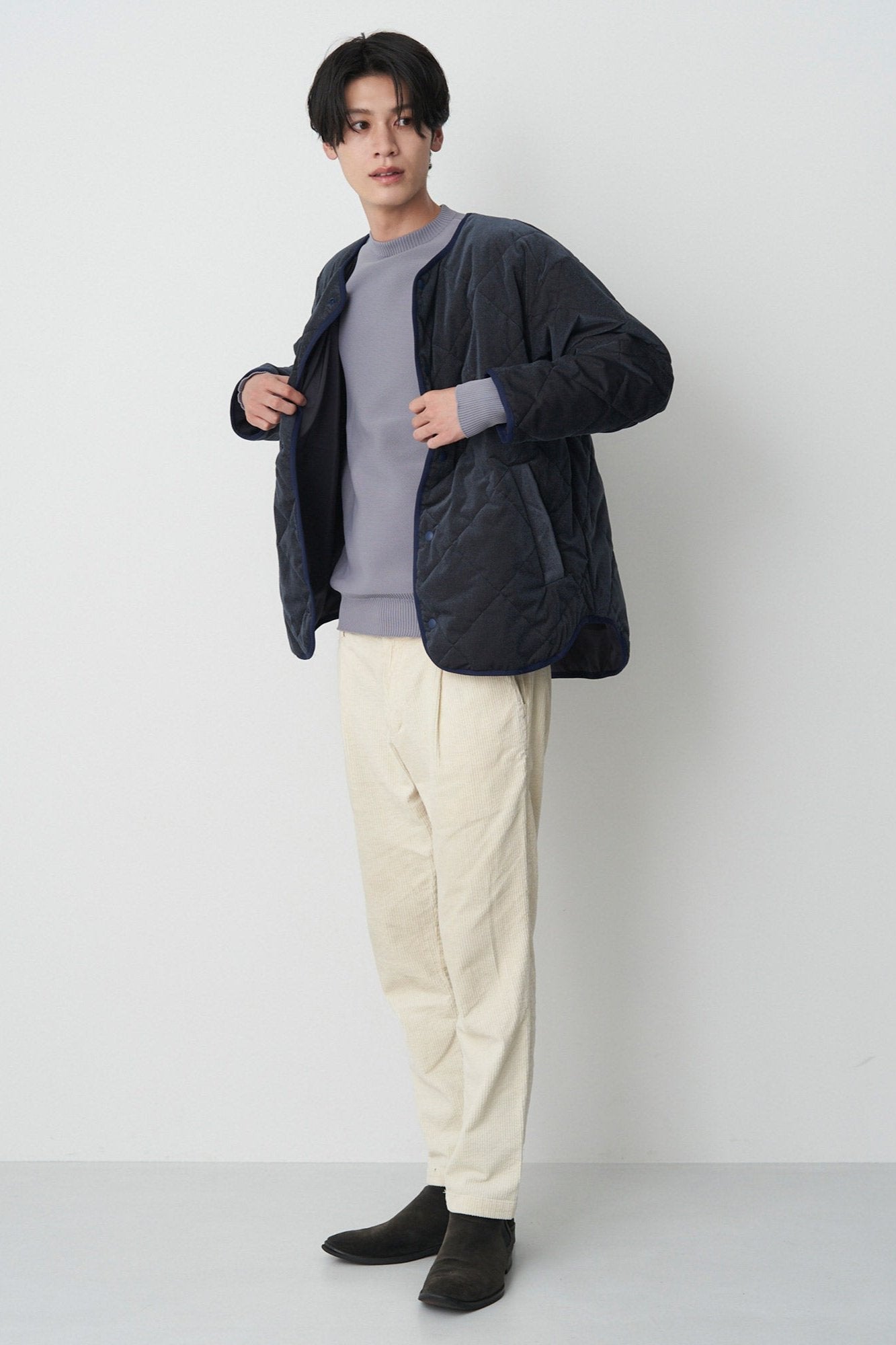 Collarless Trench-Women 