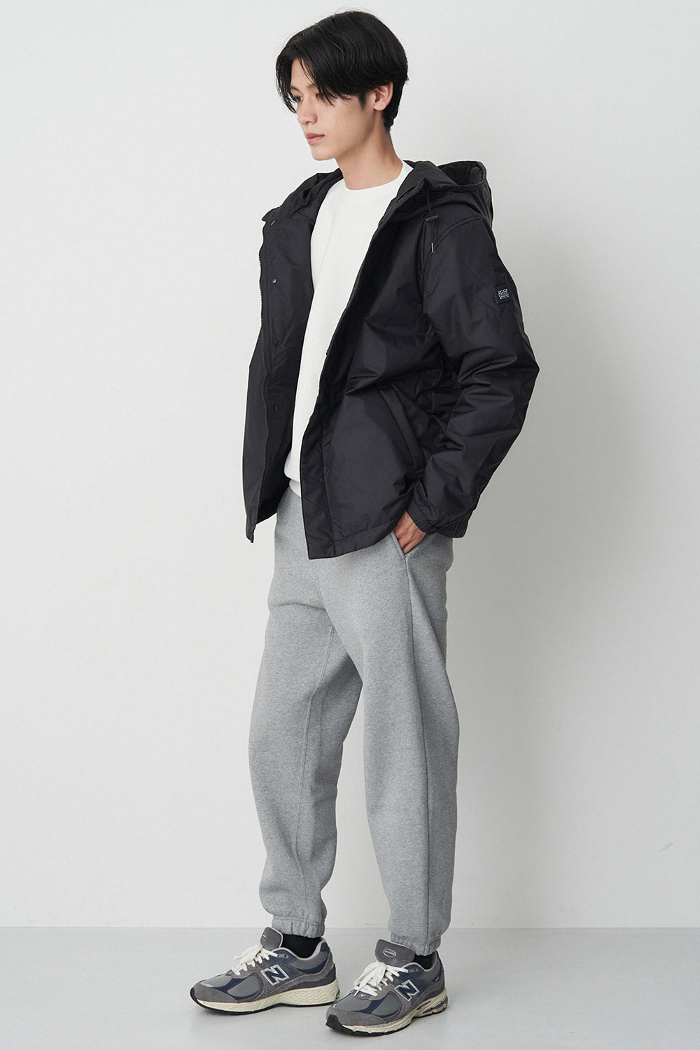 Kapok Down Hooded Jacket-Men’s