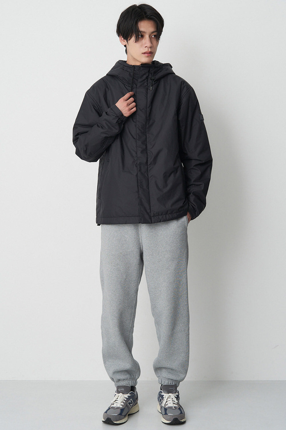 Kapok Down Hooded Jacket-Men’s