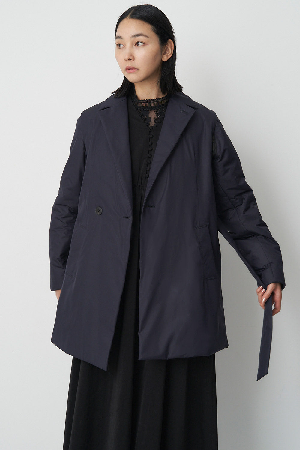 Collarless Trench-Women 