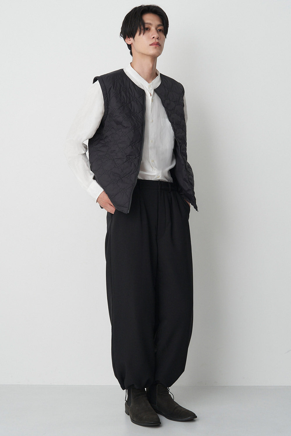 Collarless Trench-Women 