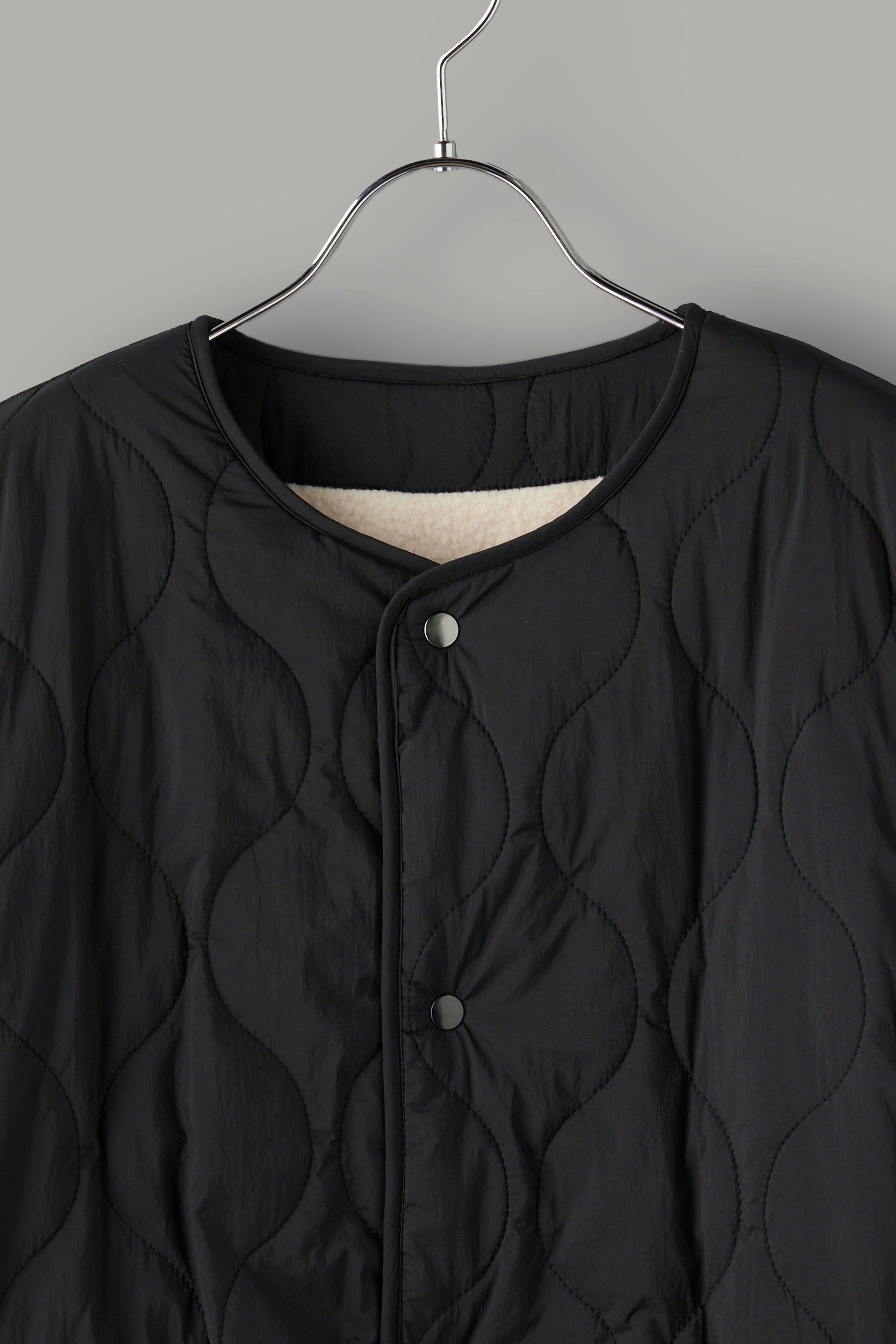 Reversible boa quilted coat - Unisex 