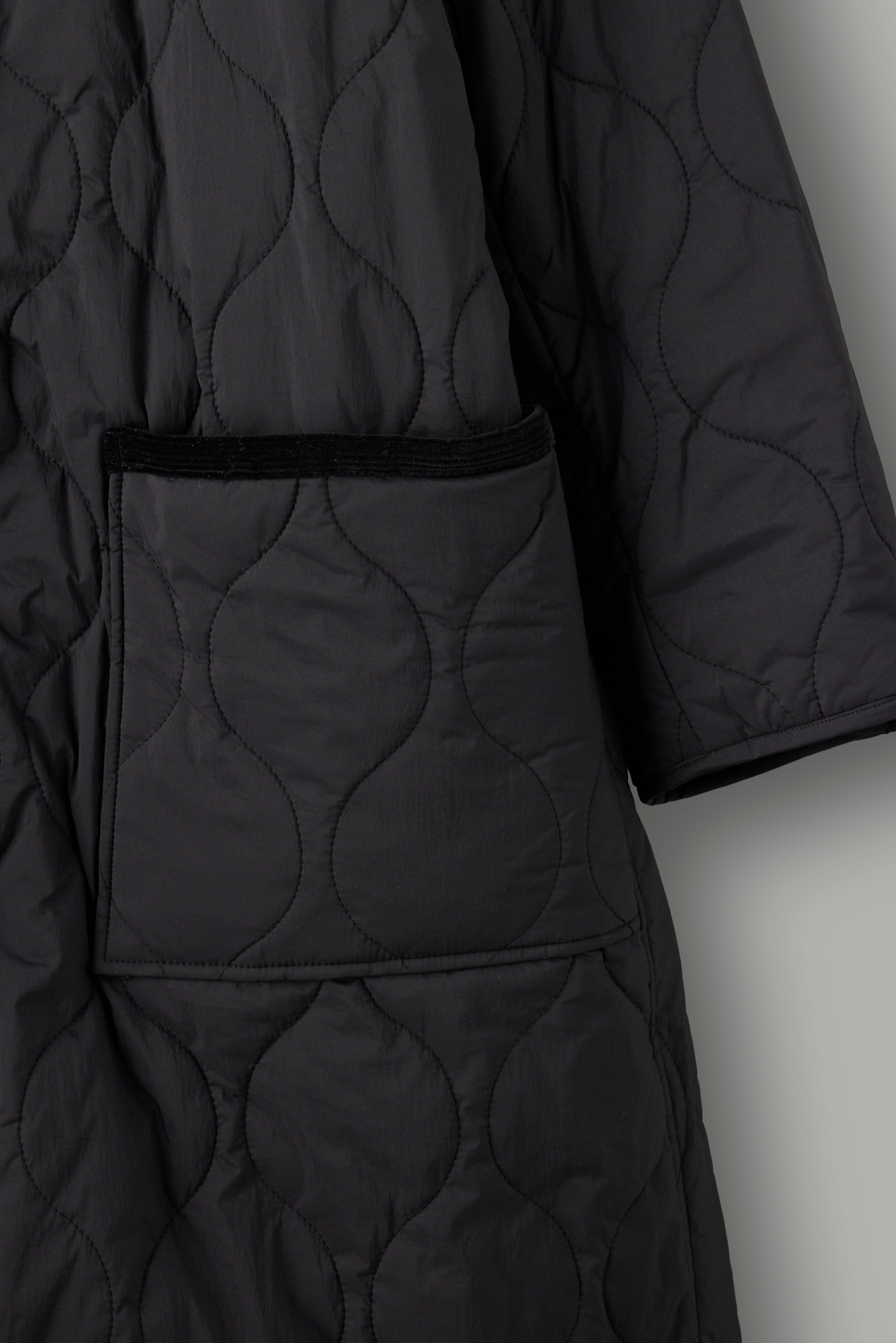 Reversible boa quilted coat - Unisex 