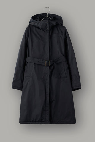 Waist Mark Parka Coat-Women 
