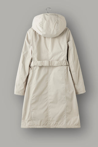 Waist Mark Parka Coat-Women 
