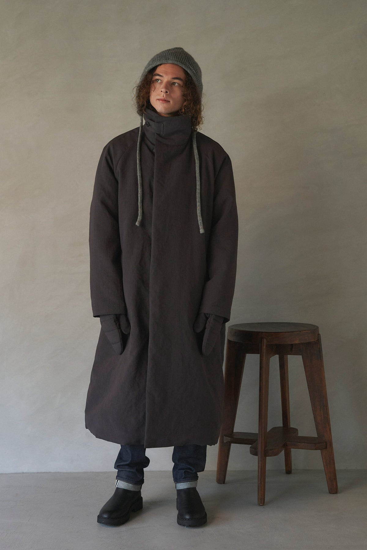 Stand Collar Coat — Unisex