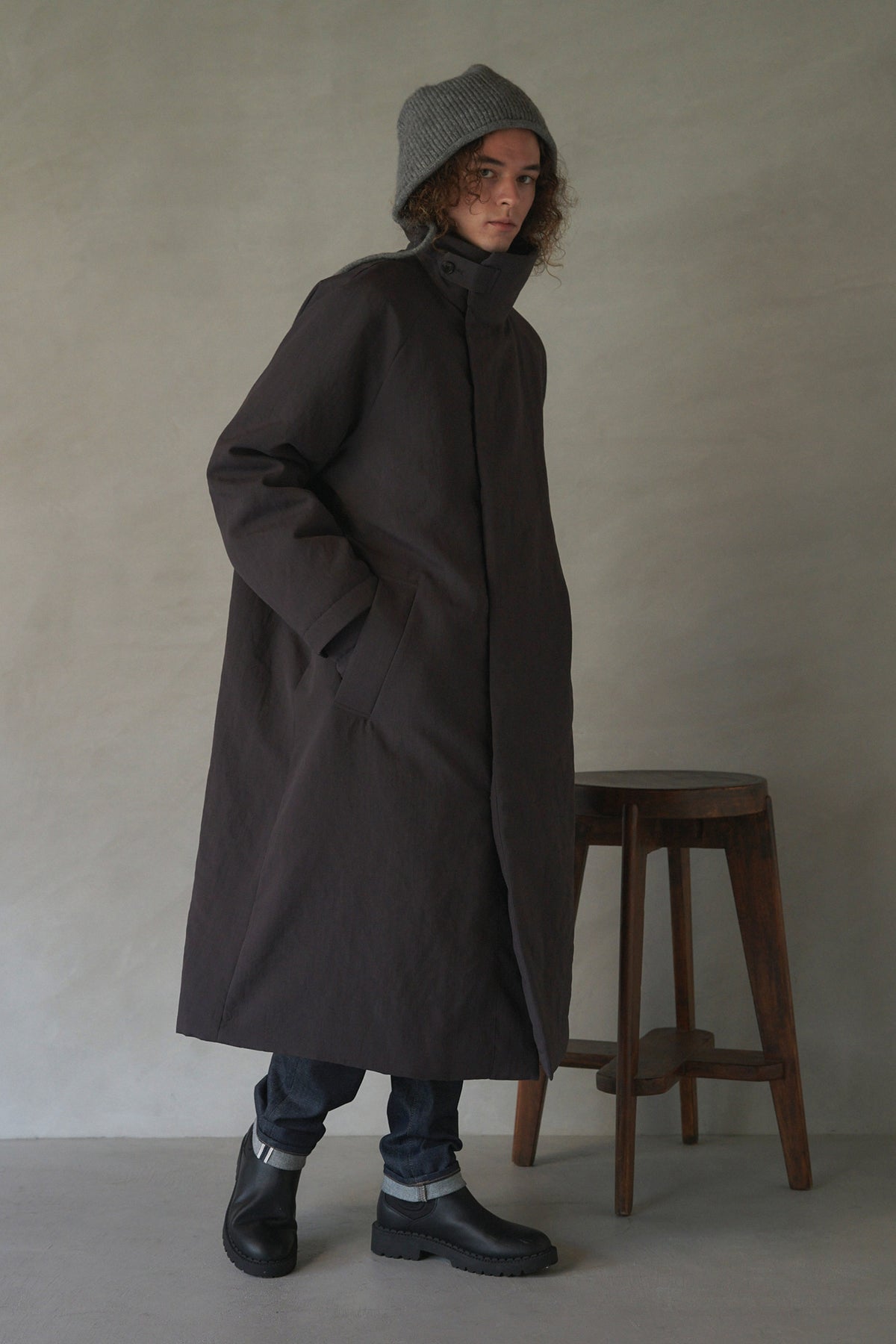Stand Collar Coat — Unisex