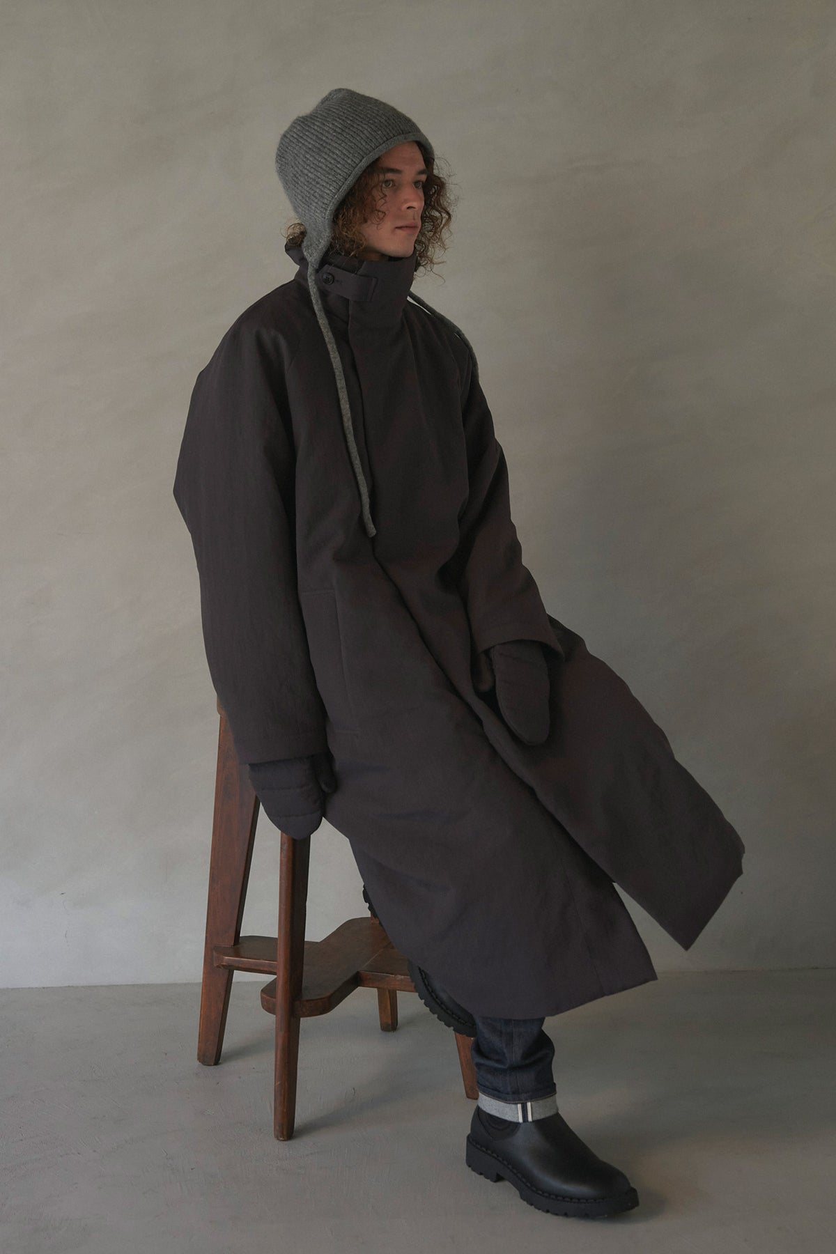 Stand Collar Coat — Unisex