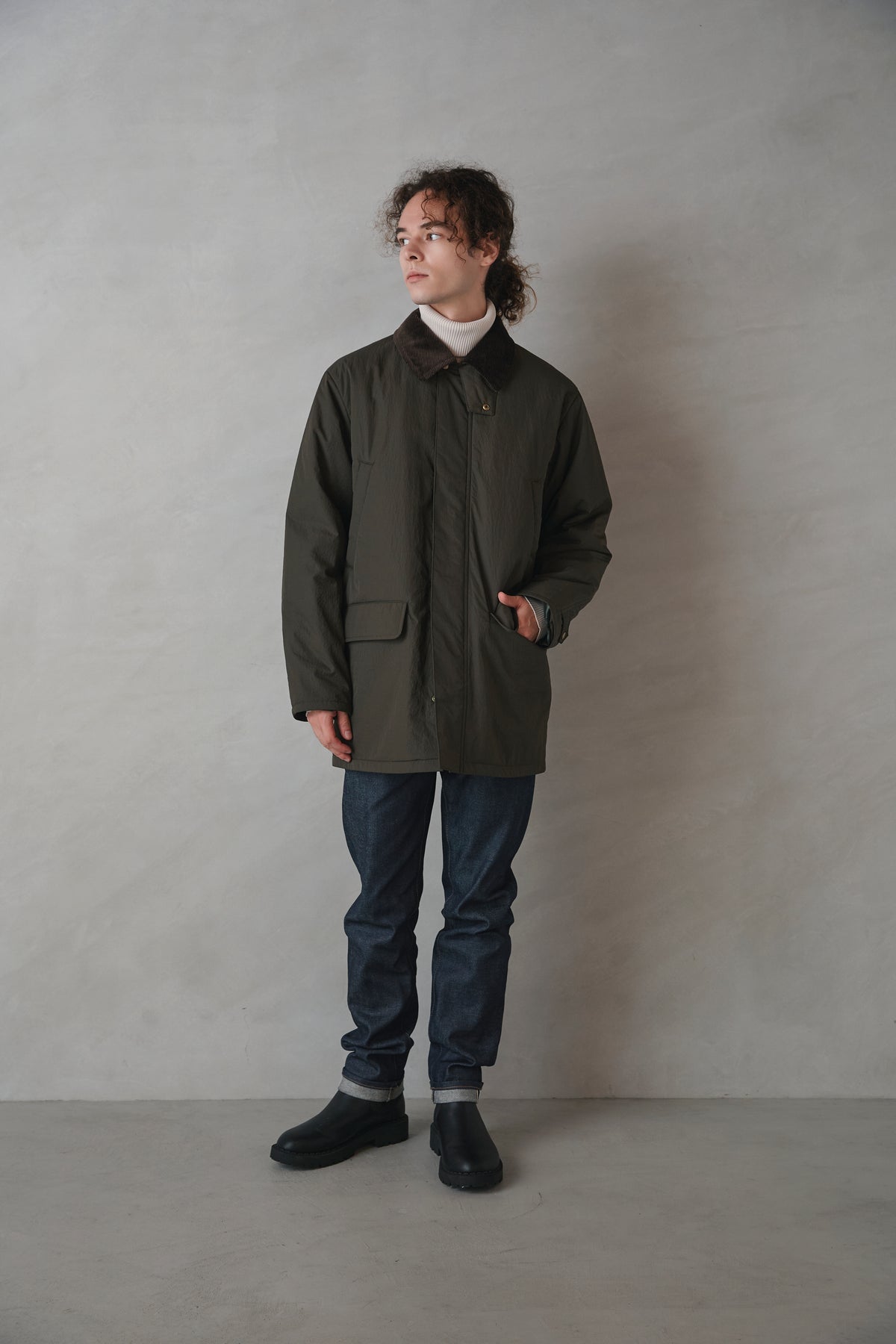 [New] コーデュロイカラージャケット-Unisex-