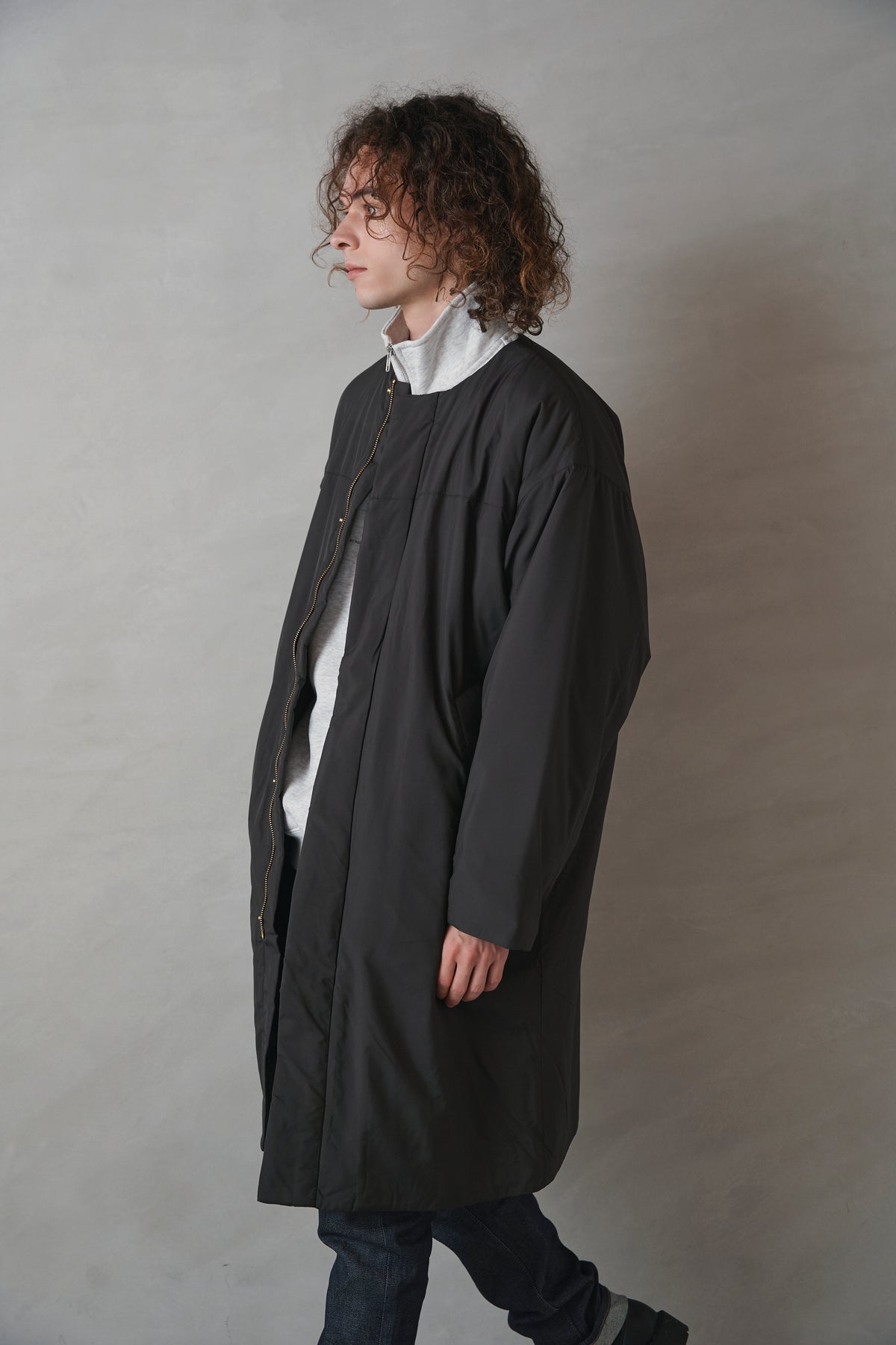 Kapok Down Hooded Jacket-Men’s