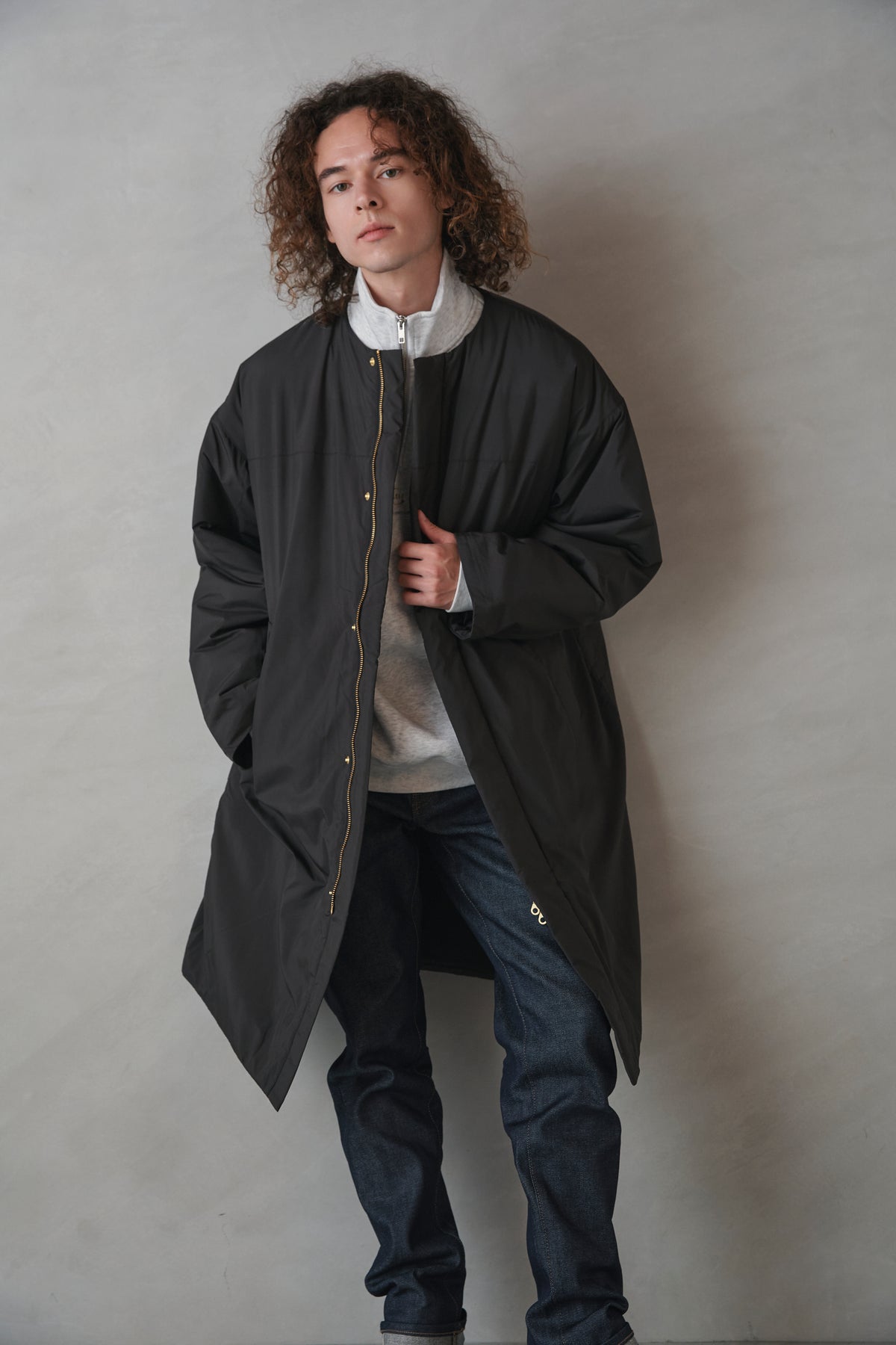 Kapok Down Hooded Jacket-Men’s