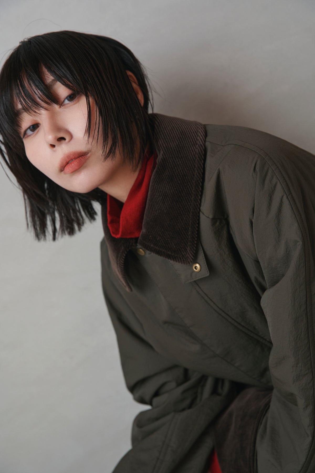 [New] コーデュロイカラーコート-Unisex-