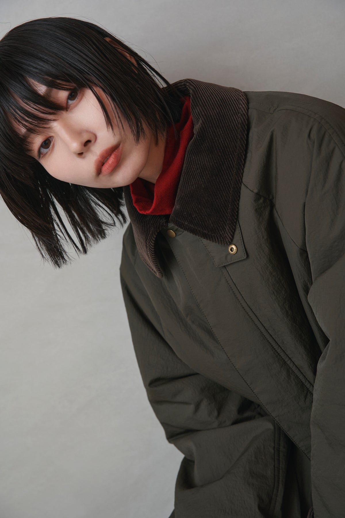[New] コーデュロイカラーコート-Unisex-