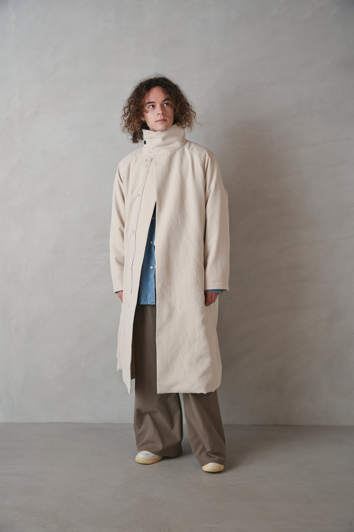 Stand Collar Coat — Unisex