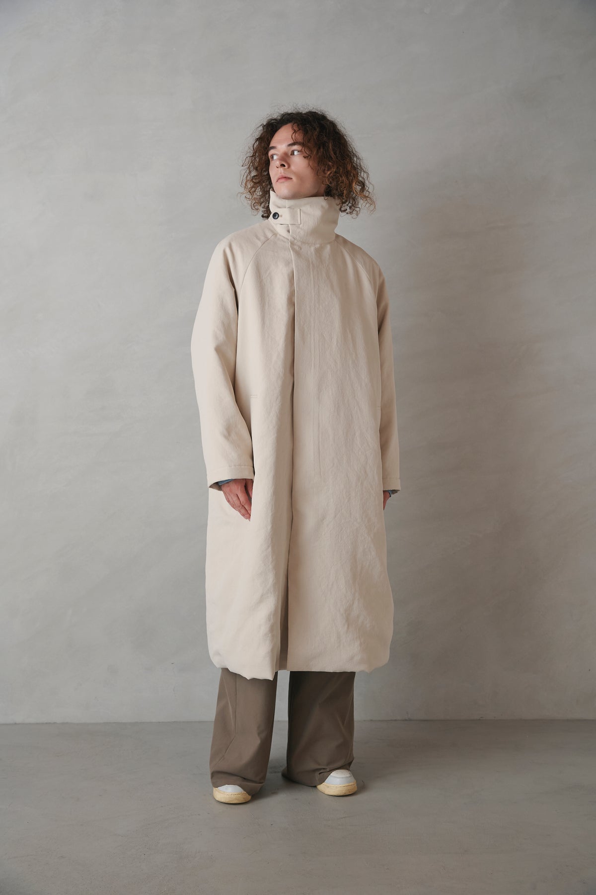 Stand Collar Coat — Unisex