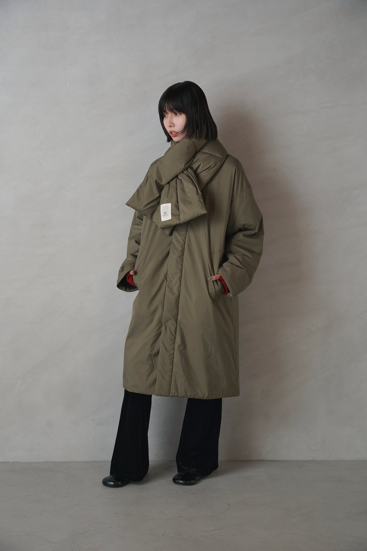 Kapok Down Hooded Jacket-Men’s
