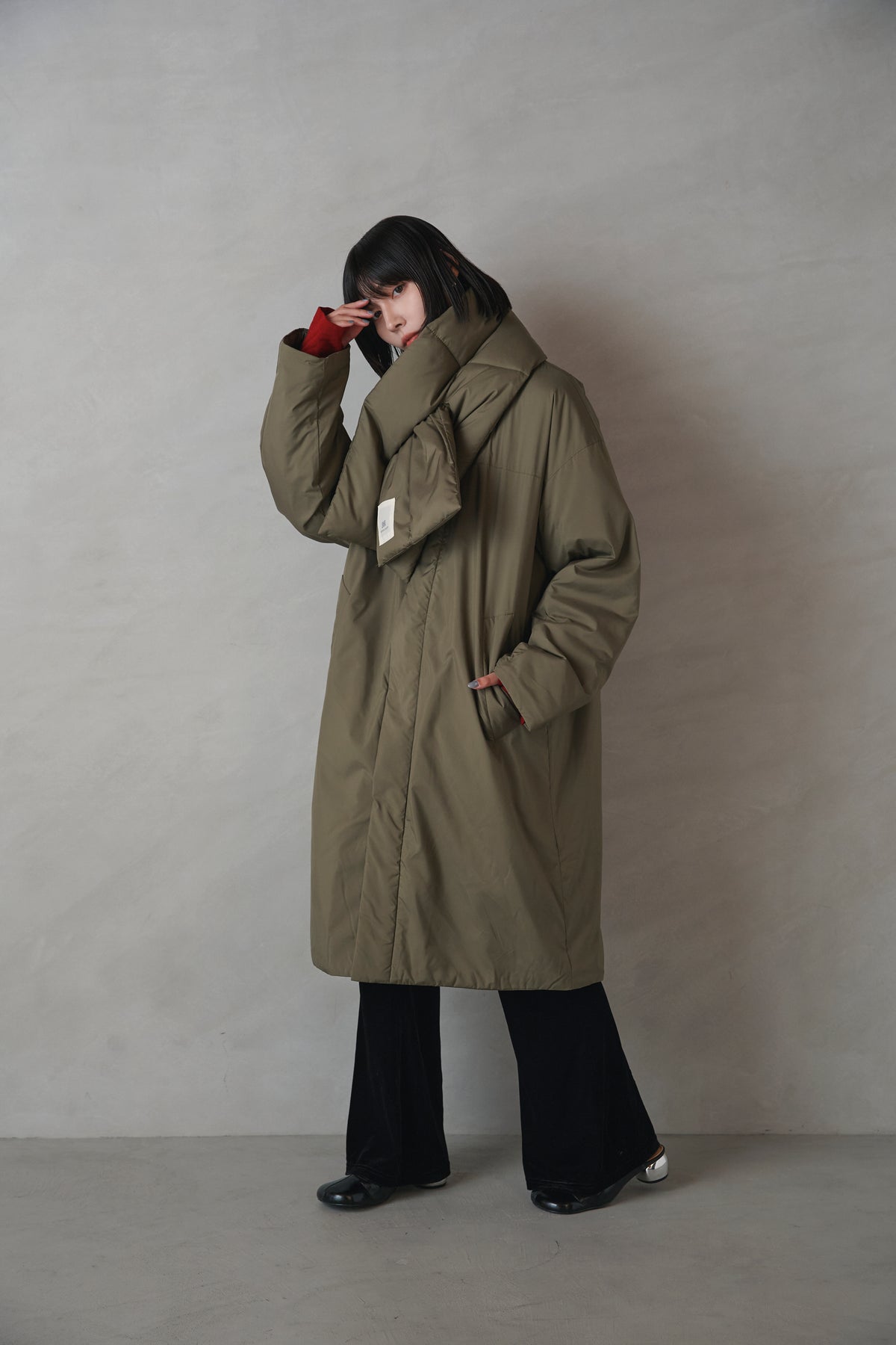 Kapok Down Hooded Jacket-Men’s