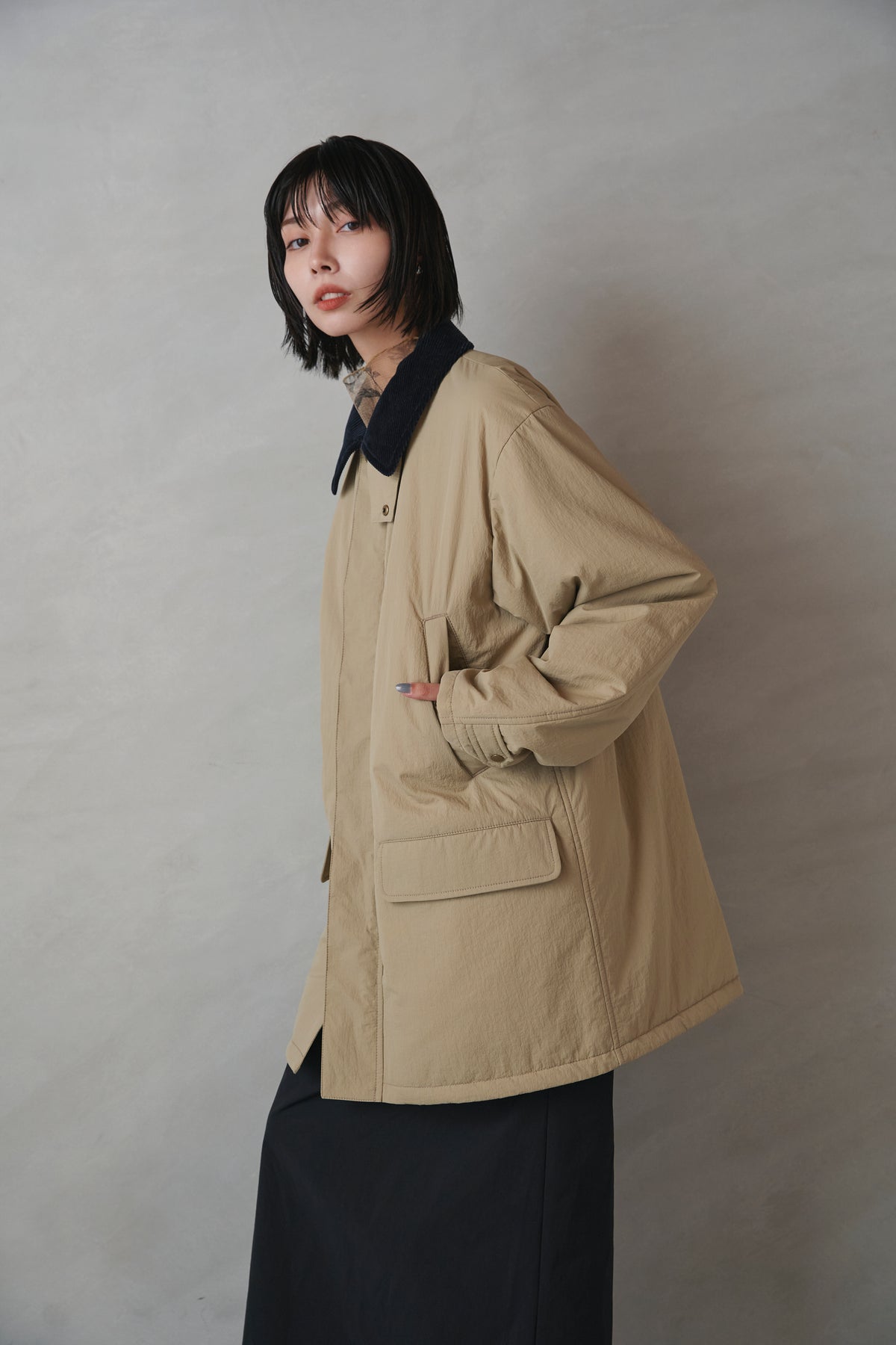 [New] コーデュロイカラージャケット-Unisex-
