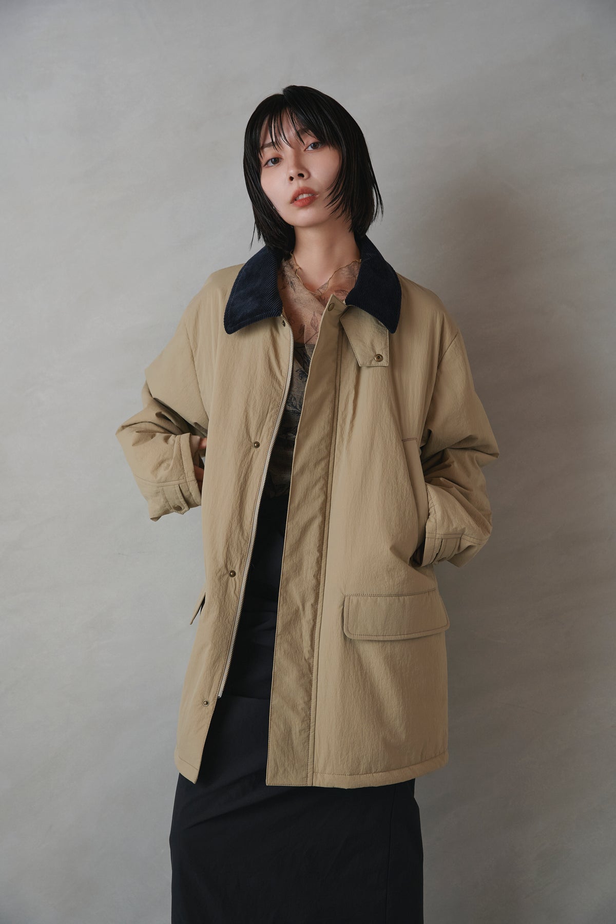 [New] コーデュロイカラージャケット-Unisex-