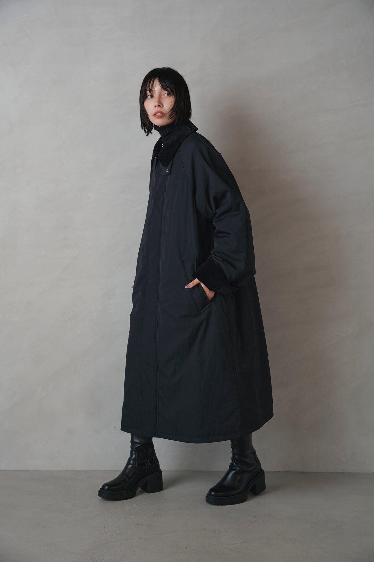 [New] コーデュロイカラーコート-Unisex-
