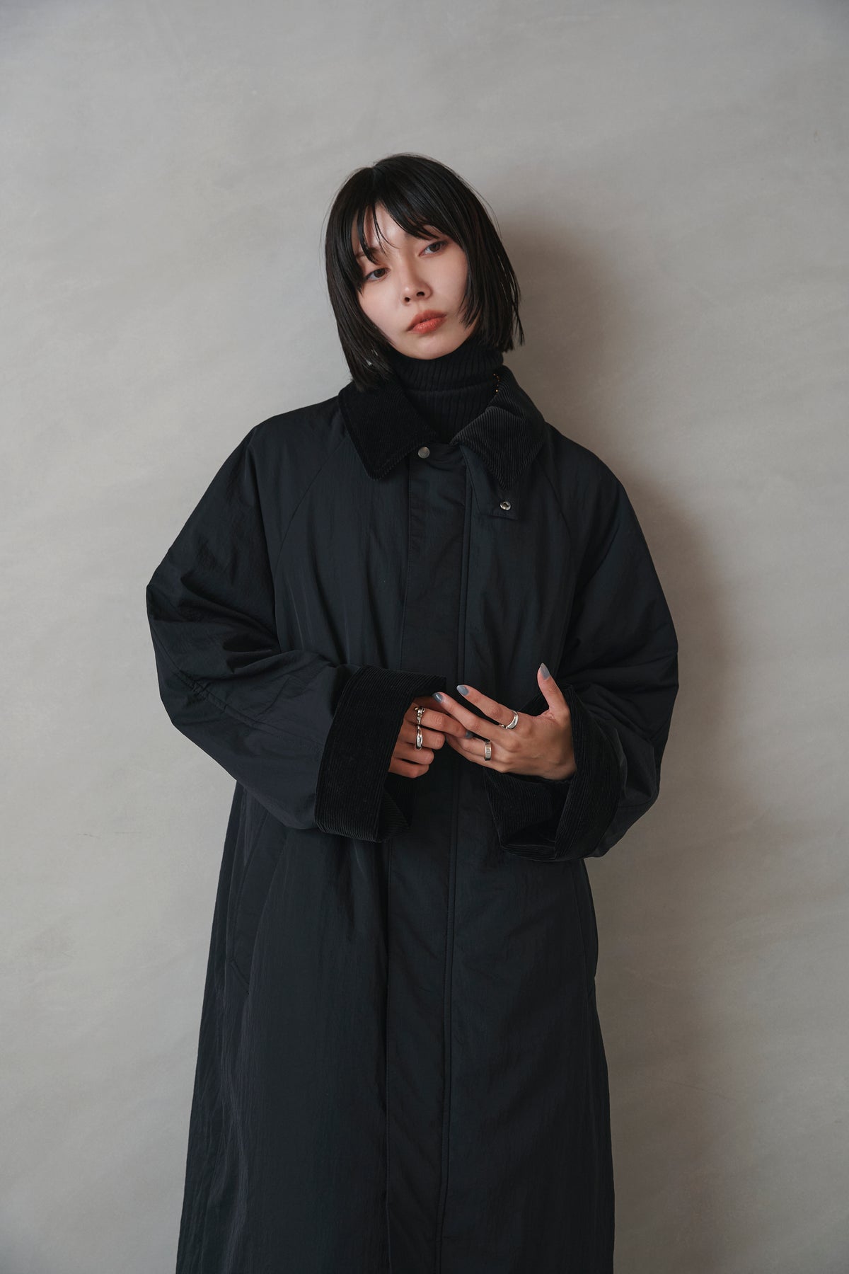 [New] コーデュロイカラーコート-Unisex-