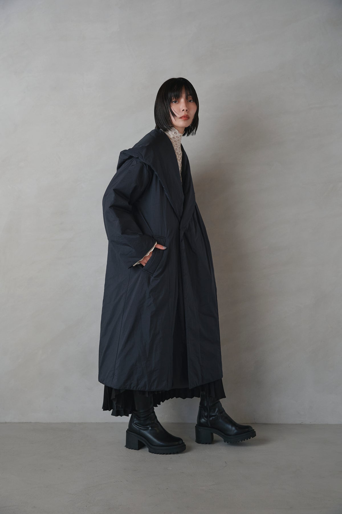 フードガウンコート-Unisex