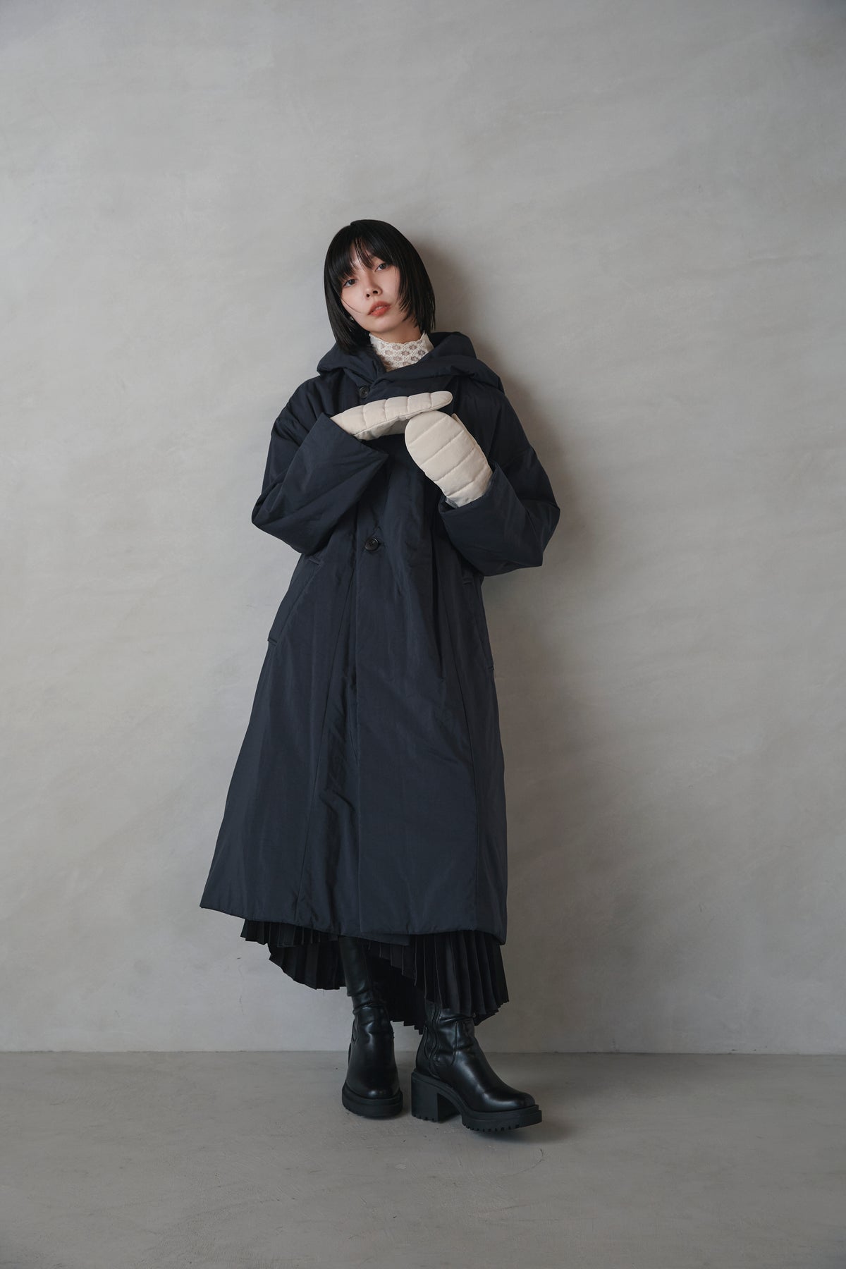 フードガウンコート-Unisex