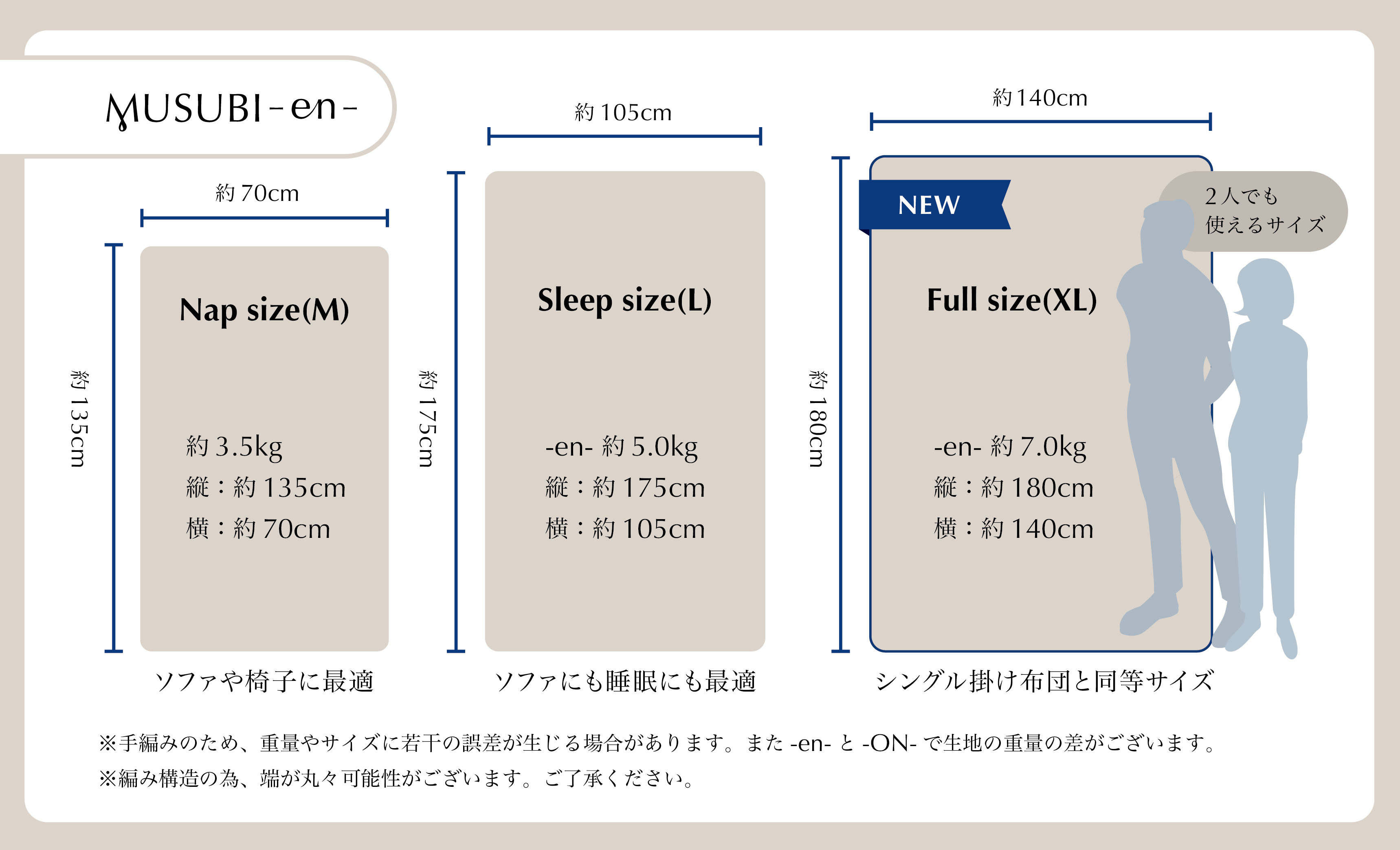 リカバリー加重ブランケットMUSUBI - en -【先行予約商品】お届け:6月 リカバリー加重ブランケットMUSUBI - en -【先行予約商品】お届け:6月