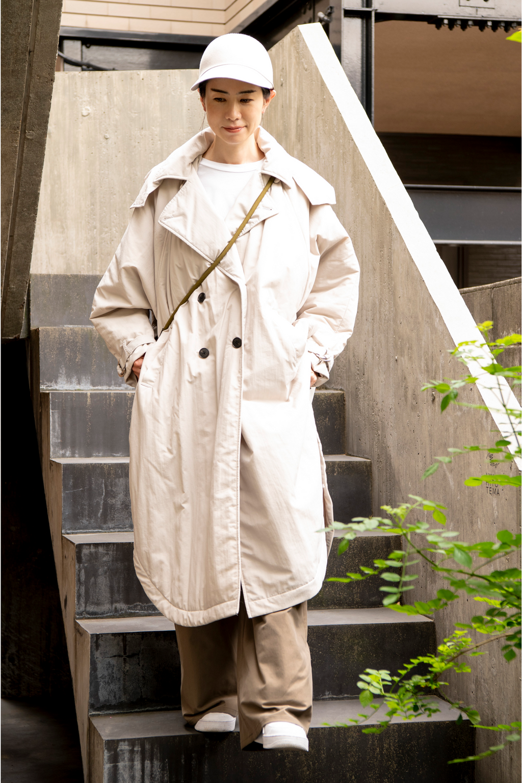 【美品】PARIGOT ポンチョコート ベージュ ポンチョコート-Unisex