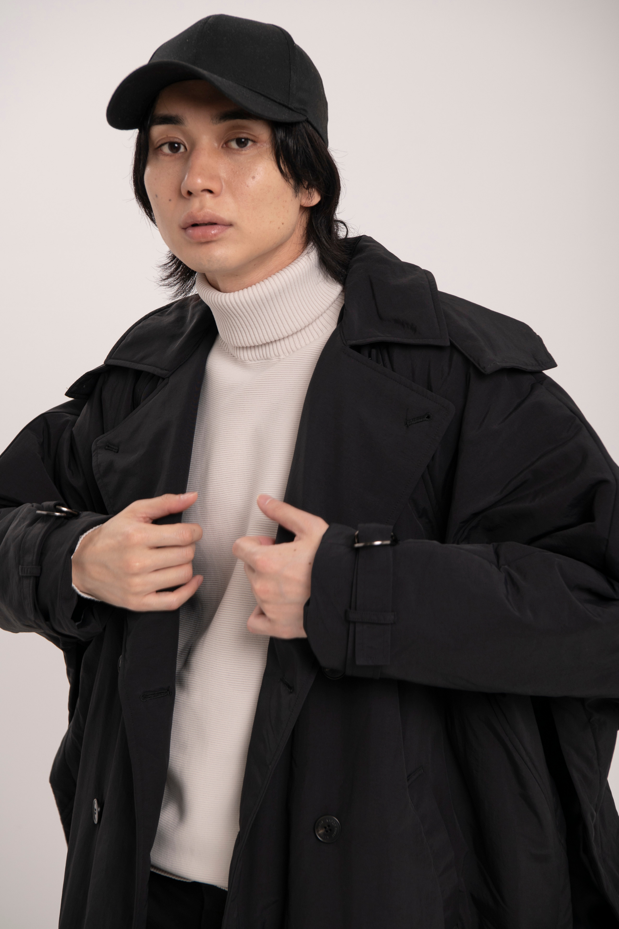 Collarless Trench-Women 