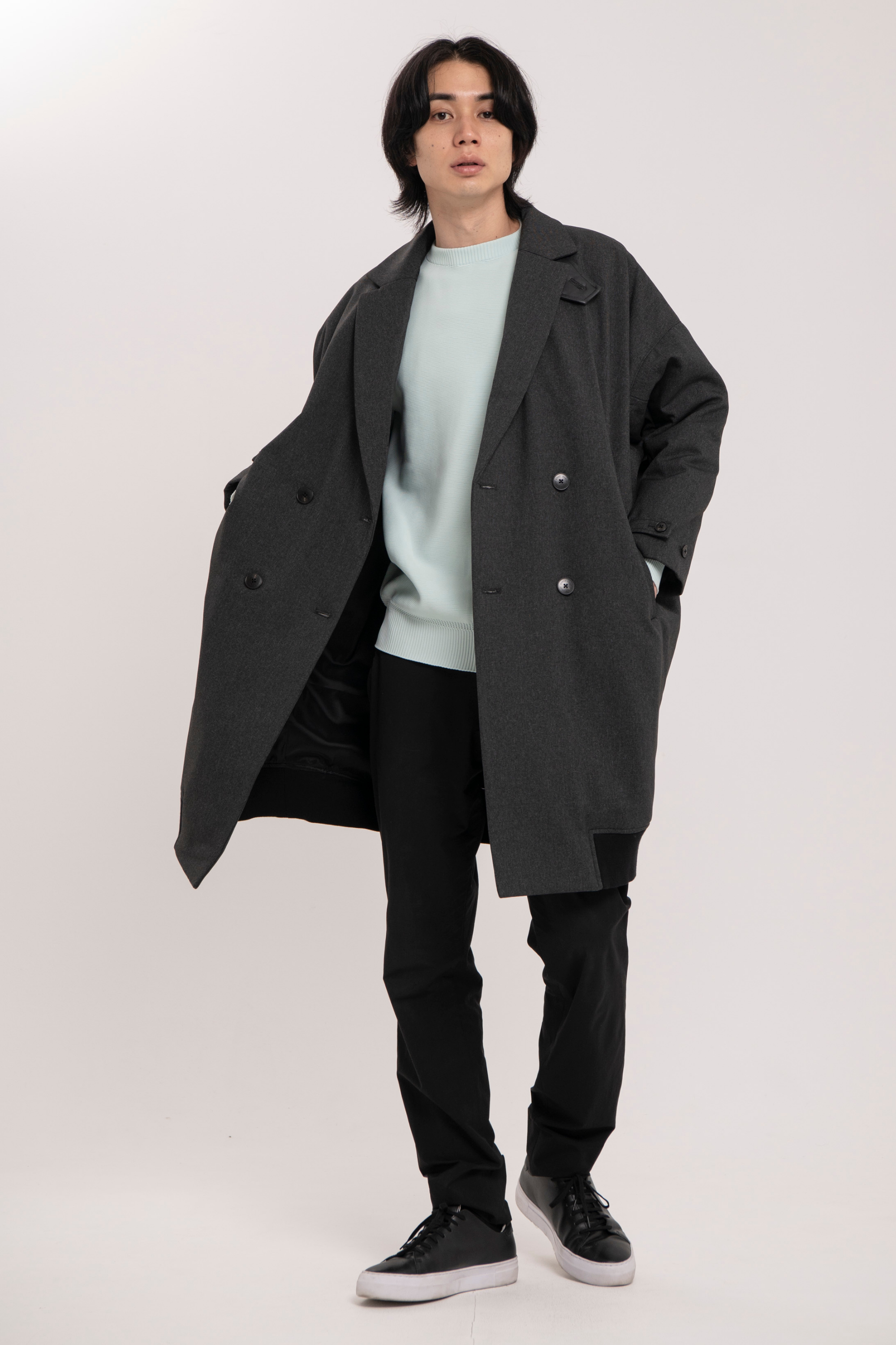 Collarless Trench-Women 