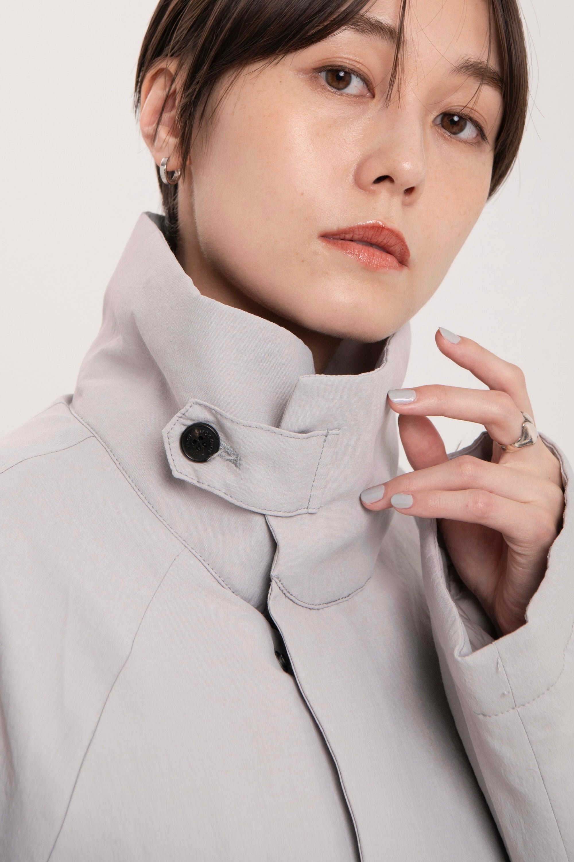 Stand Collar Coat - Unisex 