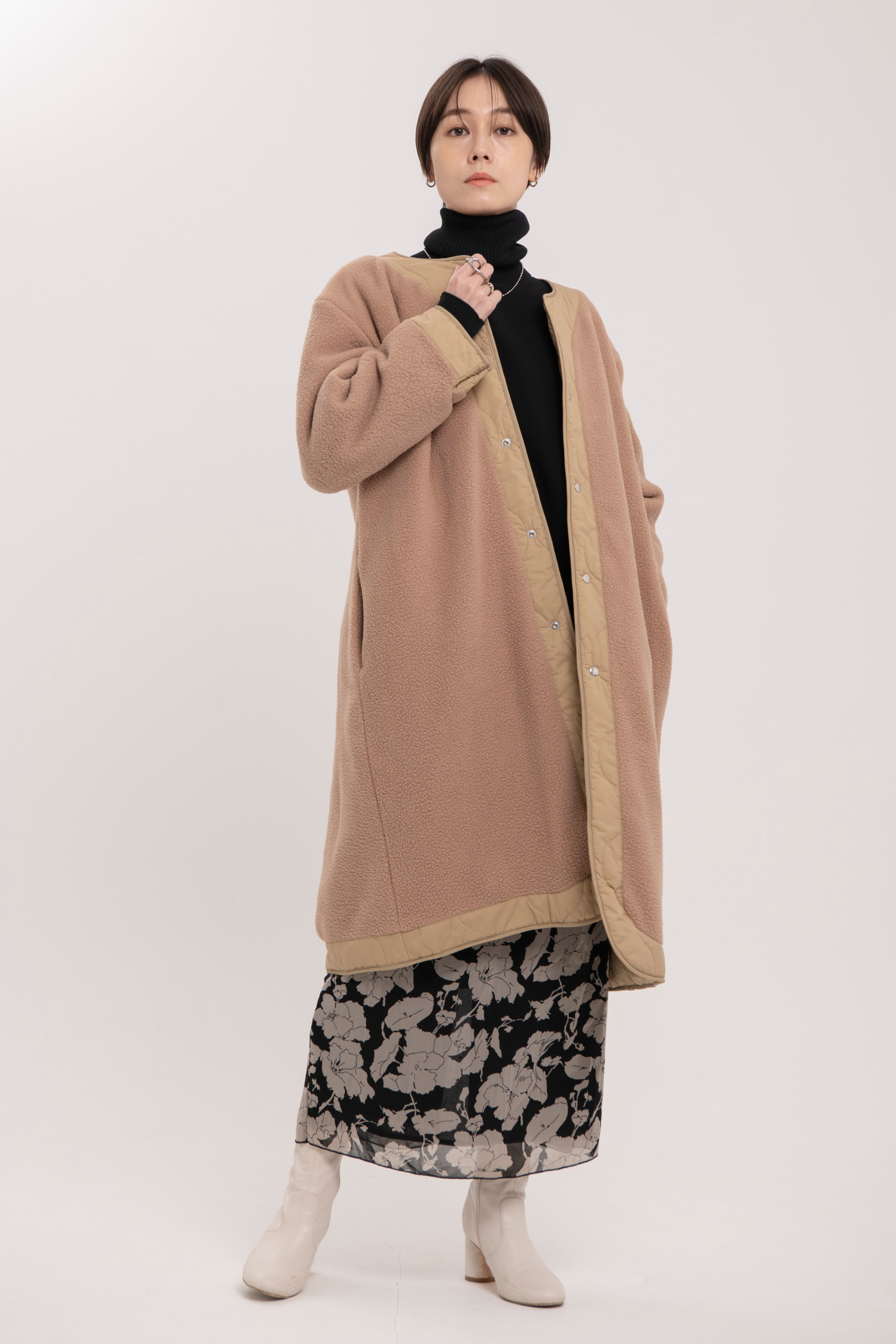 Collarless Trench-Women 