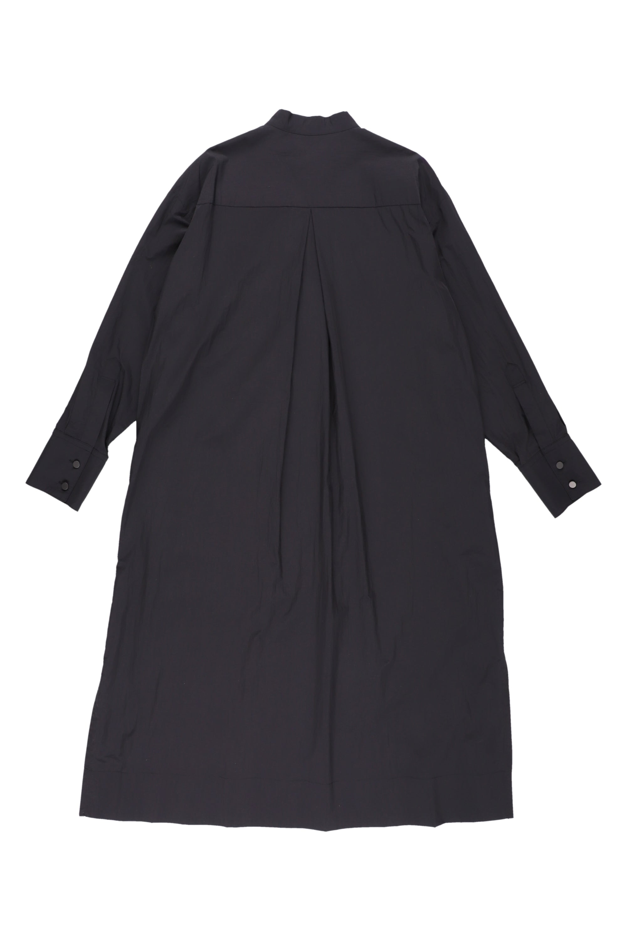 Stand Collar Gown Dress: Plain-Unisex 