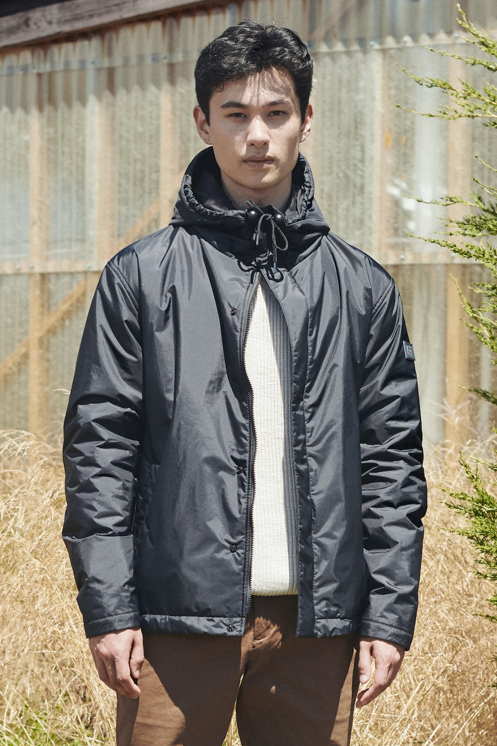 KAPOK KNOT KAPOC Down Hoodie Jacket M色はオリーブ - ダウンジャケット